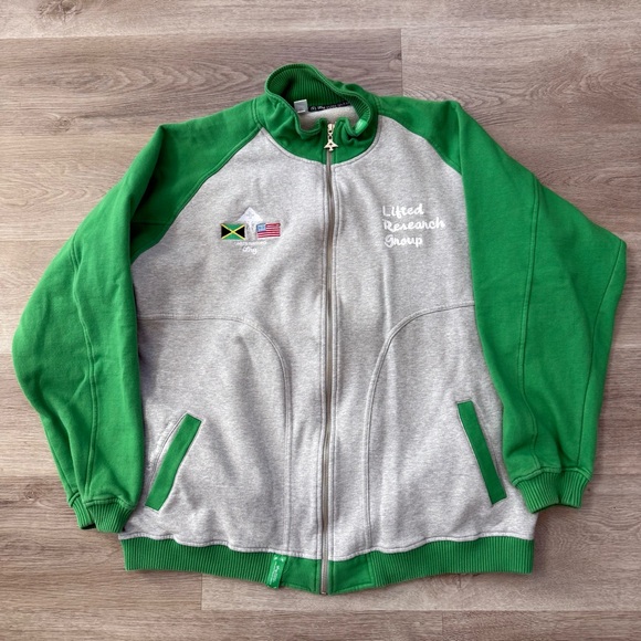 Vintage LRG Lifted Research Group Nature Rock WarmUp Track Jacket Mens 3XL XXXL - Picture 3 of 11
